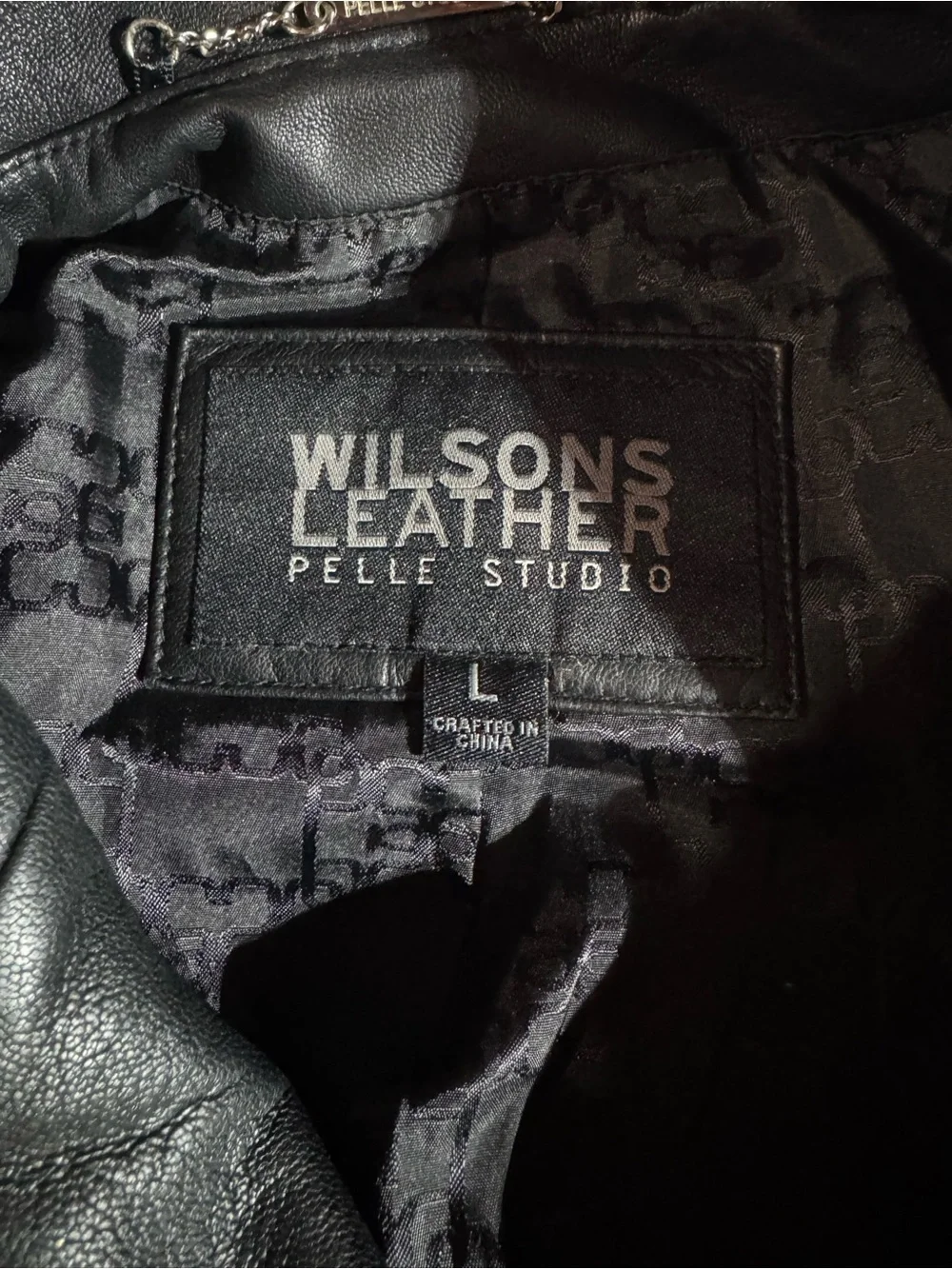 Wilsons Leather Black Genuine Leather Blazer Jacket Women’s Large Y2K